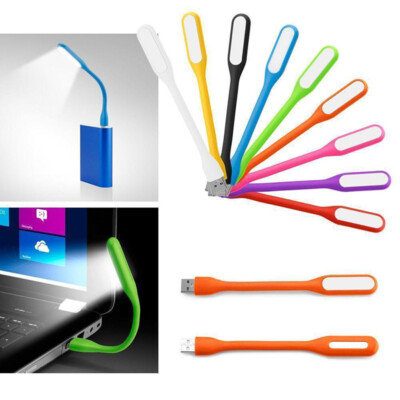  1x Flexible USB LED Light Lamp For Computer Notebook Reading Laptop PC Random
