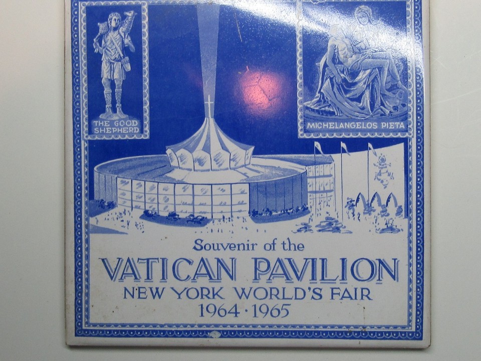 New York World's Fair Vatican Pavilion 196465 Ceramic Tile (Pieta) 