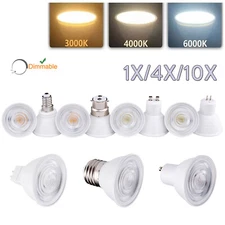 7w Dimmable Led Spotlight Spot Light Bulbs Lamp Cool Warm Neutral White Gu10 E27