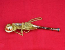 Brass Boatswain Whistle Bosun Call Pipe Nautical Maritime