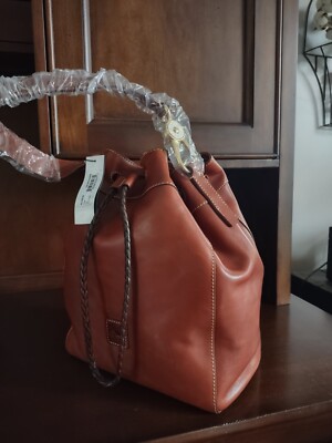 Large Dooney Bourke Florentine GINGER Leather Hattie