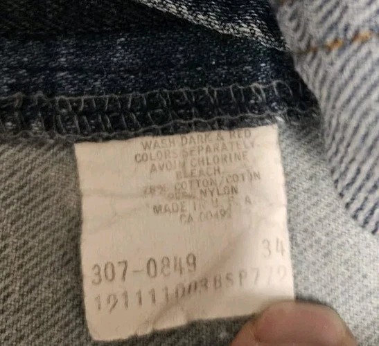 Jeans Lee vintage años 60 70 32x32 Foto 3 de 4