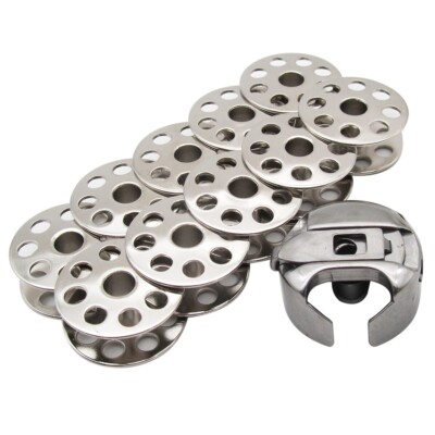M SIZE BOBBINS & BOBBIN CASE FOR JACK H2, H5, H6 JUKI DU-141H, DU-1181, DU-1181N