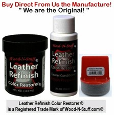 Leather Refinish Color Restorer 3pc Kit Dark Camel 4 oz We are the ORIGINAL