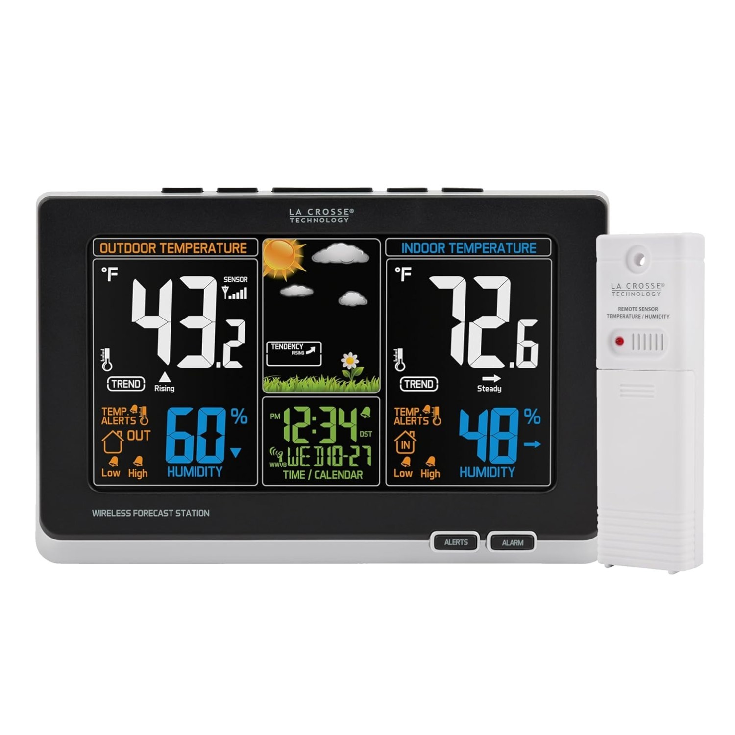 With Full-color Lcd & Atomic Time For Home Monitoring