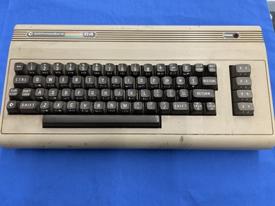 Vintage Commodore 64 Personal Computer Turns On Plays Games Bad Port Repair