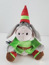 Vintage Walt Disney 2006 Theme Parks Christmas Eeyore Elf Plush