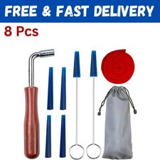 Piano Tuning Kit Professional Piano Tuning Wrench Hammer Rubber Mutes Set 8 Pcs