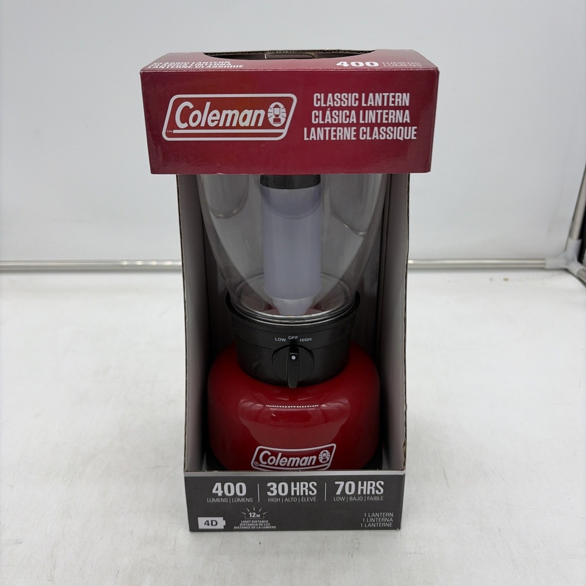 Coleman Classic 400 Lumens LED Lantern Red | eBay