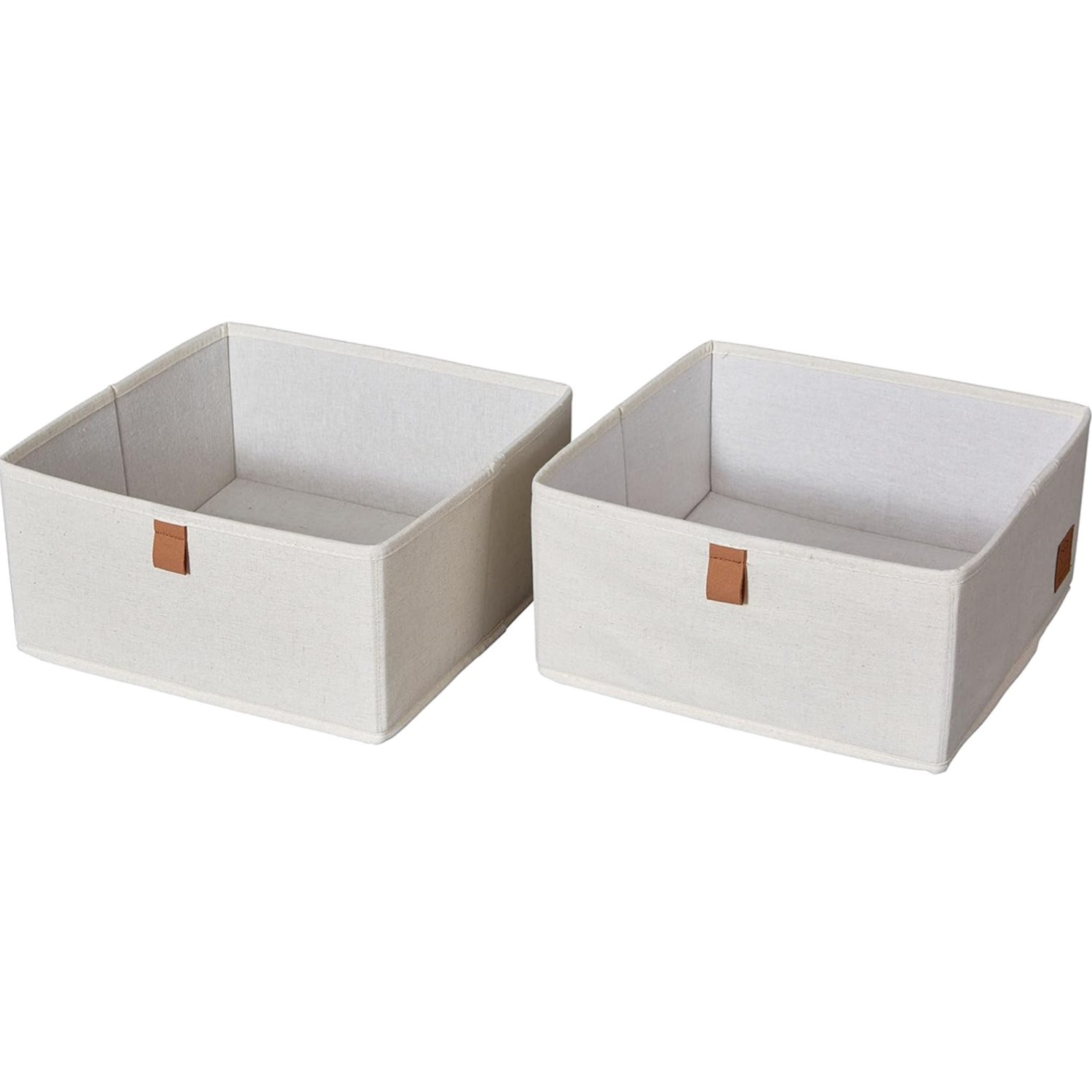 Organiseur tiroir tissu LOVE IT STORE IT beige lot de 2 pour la chambre