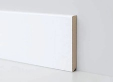 BATTISCOPA IN FIBRA DI LEGNO BIANCO H 100mm X 10mm (prezzo metro lineare)