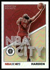 2019-20 Hoops Premium Stock - NBA City Holo #9 James Harden