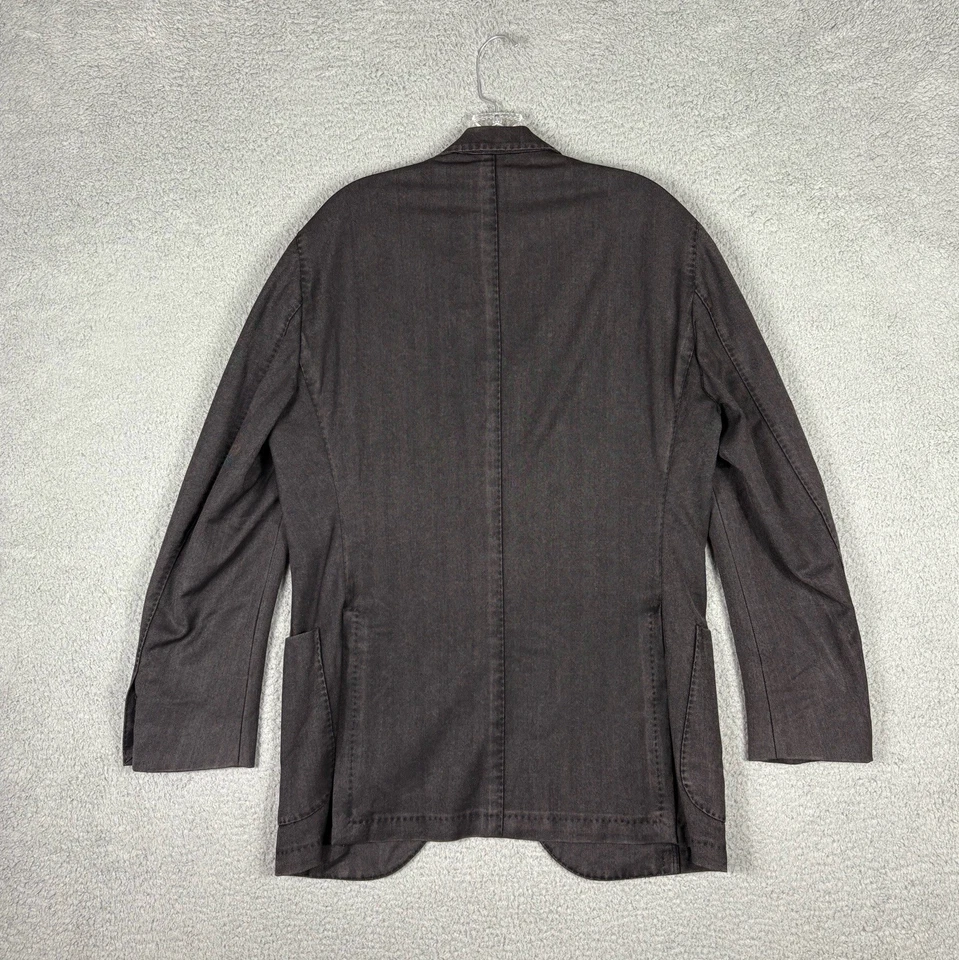 Chaqueta Boglioli Para Hombre 52 EU 42 EE. UU. Negro Gris Lana Blazer Italia City Career Lux Foto 2 de 4