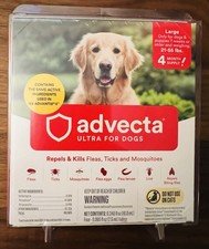 New Advecta Ultra Flea Tick Protection Large Dogs Topical Prevention - 4 Months