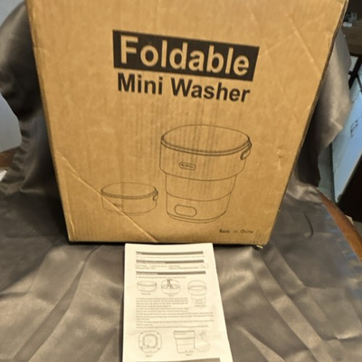 #ad #ad Foldable Mini Washer Portable Electric Compact Top Loading Washing Machine $34.00