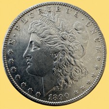 1890-S Morgan Dollar USA 1 Dollar 900/1000 Silver San Francisco Silver Coin