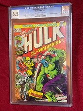 Incredible Hulk #181-CGC 6.5-off white to white pages-1st full app of Wolverine