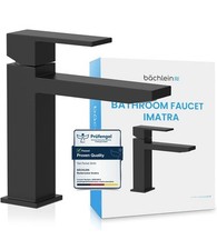 Bächlein Faucet for The Bathroom in Angular Design, Single-Lever Mixer