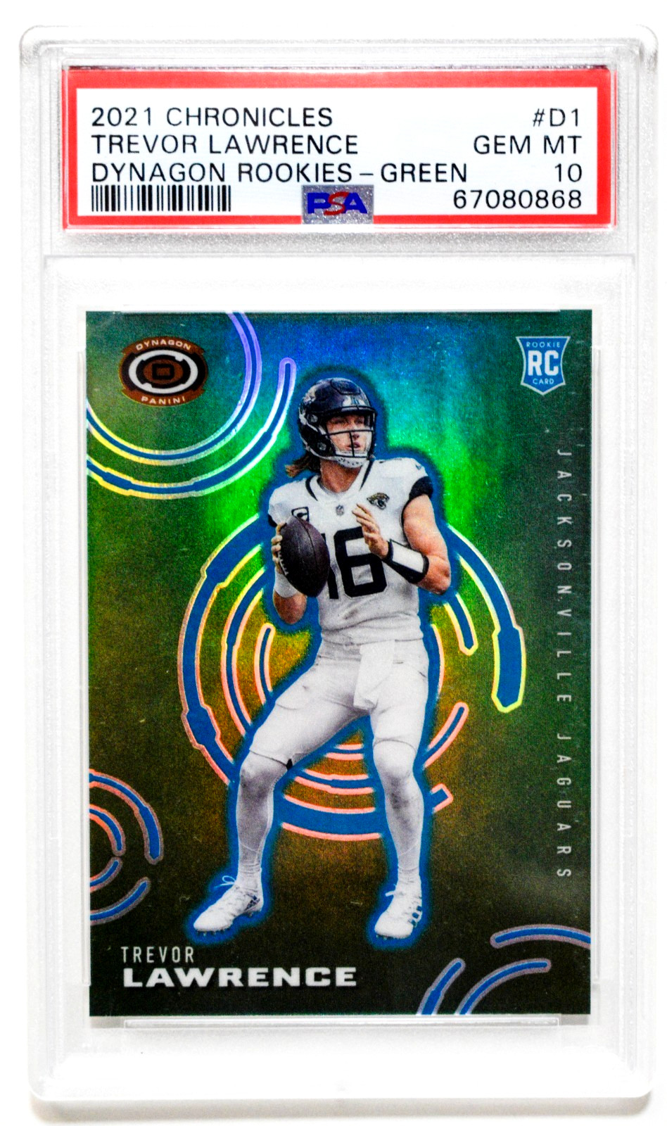 Trevor Lawrence Panini Chronicles Dynagon Rookies #D1 Green