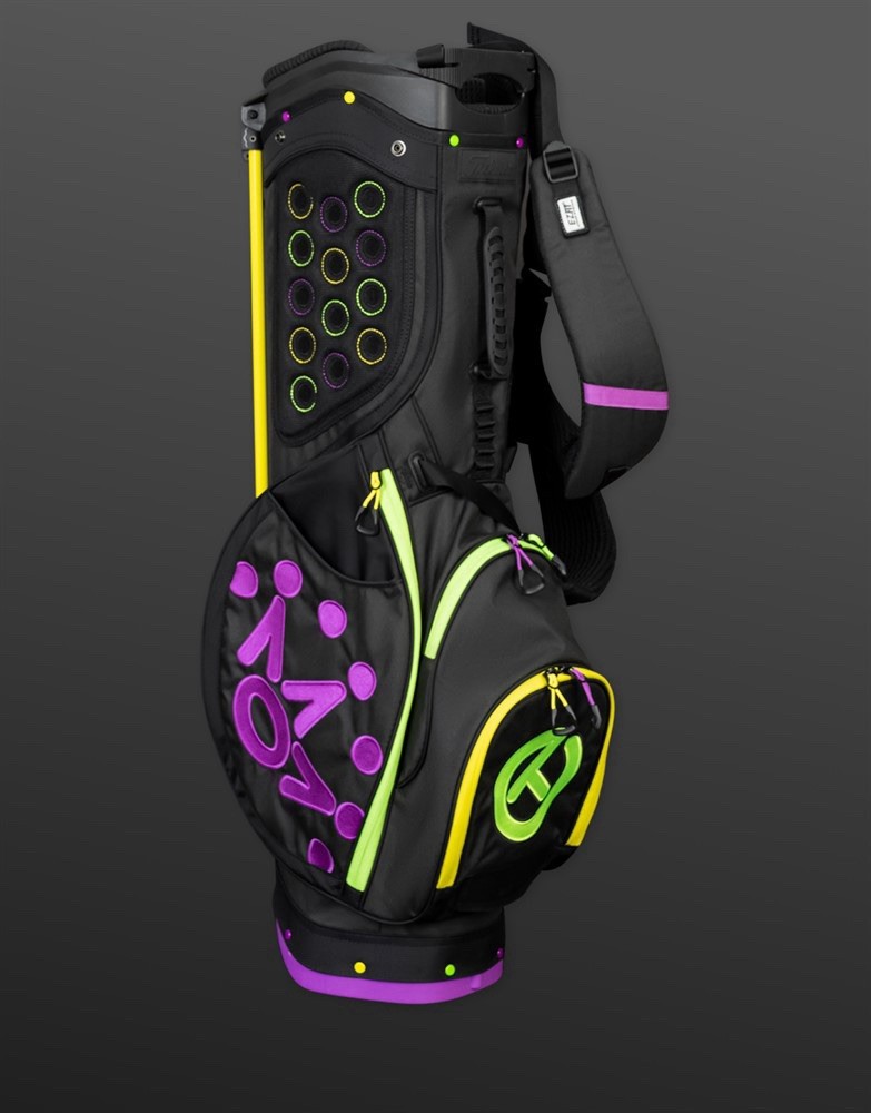 Scotty Cameron New Glowrleans Pathfinder Stand Bag Neon Mardi Gras