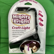 Mighty Bright Clip-On Readers Light, AC Adapter And Replacement Bulbs