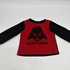Star Wars Sweatshirt Toddler Boys Size 24M Black  Red Graphic Prin Logo. 45853