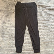 Athleta Black Jogger Pants Size 4 Drawstring Athletic Lounge