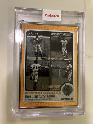 2021 TOPPS PROJECT 70 #908 ROBERTO CLEMENTE BY MIMSBANDZ AP /51 Artist Proof SSP