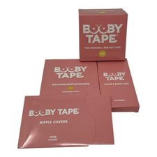 Lot of 4- Booby Tape- Breast Tape, Nipple Covers, Double Sided Tape- Nude/ Light