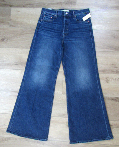 NEW ANTHROPOLOGIE MOTHER WOMENS THE TOMCAT ROLLER SKIMP BLUE JEANS 31 PANTS