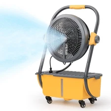 TURBRO Cordless Misting Fan with 11L Tank, High Pressure Spray Nozzles