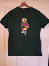 Polo Ralph Lauren Polo Bear Mens S Classic Fit Crew Neck Green T-Shirt
