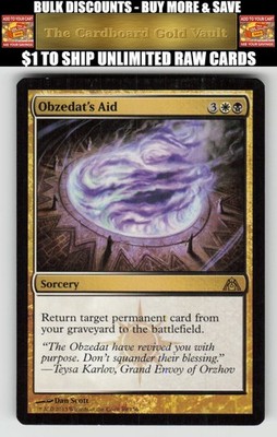 Magic_the_gathering Dragon's Maze #89 Obzedat's Aid