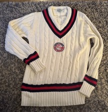 Vintage Cricket Jumper  “British Airways Cargo Movement” Badge  Chest 44”