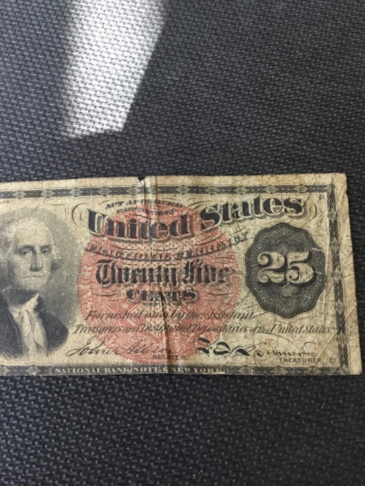 25 cent fractional currency washington - Image 3 of 4