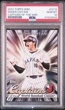 Topps World Baseball Classic 2023 Shohei Ohtani PSA 10 WBC Samurai Sports Card
