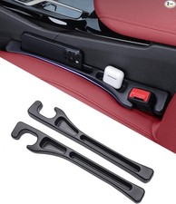 Car Seat Gap Filler, 2 PCS No Drop Seat Guard Drop Seat Gap Fillers Black-01