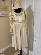 Prairie Girl American Pioneer Dress 19th Century Historical Child Costume XS 7/8