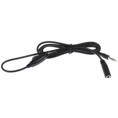 Câble d'extension audio pour écouteur stéréo 3,5 mm M/F 1M avec contrôle du volume - Photo 1/4