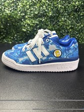 Adidas The Simpsons Forum Low J 'Bart' Sneakers Size 4 Blue White New