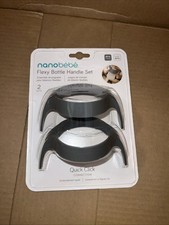 Nanobebe Flexy Bottle Handles Easy-Grip Ergonomic Handles Quick Click