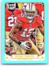 2013 Topps Magic Blue Mini Michael Crabtree 24