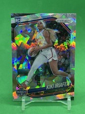 2025 Panini Prizm WNBA Kiki Iriafen Cracked Ice #72 Washington Mystics