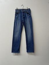 Mother Tomcat Ankle Fray Jeans Size 26 Raw Hem Button Fly Denim Watch Me