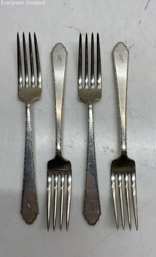 (F) Lunt William and Mary Sterling Silver Forks