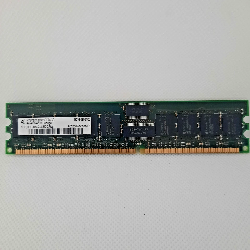1GB, HYNIX HYS72D128300GBR-5-B, 1GB DDR 400 CL3 ECC REGISTERED DIMM PC3200R - Image 2 of 2