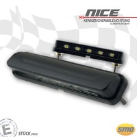 Led-Kennzeichenbeleuchtung Nice ABS Schwarz B69Xh12Xt15Mm Bolzen M3 E-GeprüFt