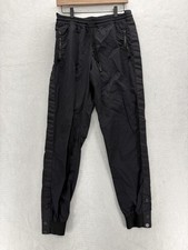 Athleta Allyson Felix Womens Legend Track Pant Small Tall Black Nylon Drawstring