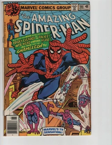 Amazing Spider-Man #186 (Marvel Comics November 1978) Chameleon Appearance VF