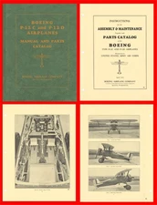 Boeing P12 Fighter Manual & Parts Catalog 1931 - F4B - on CD or USB